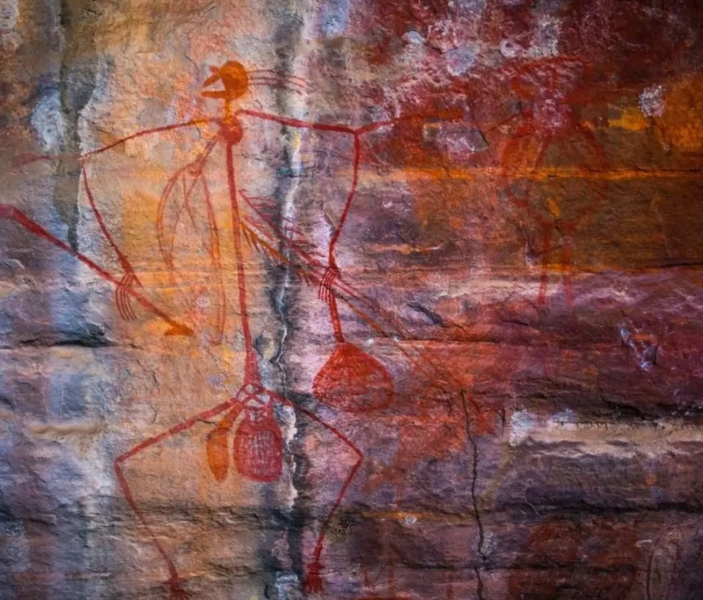 rock overhangs