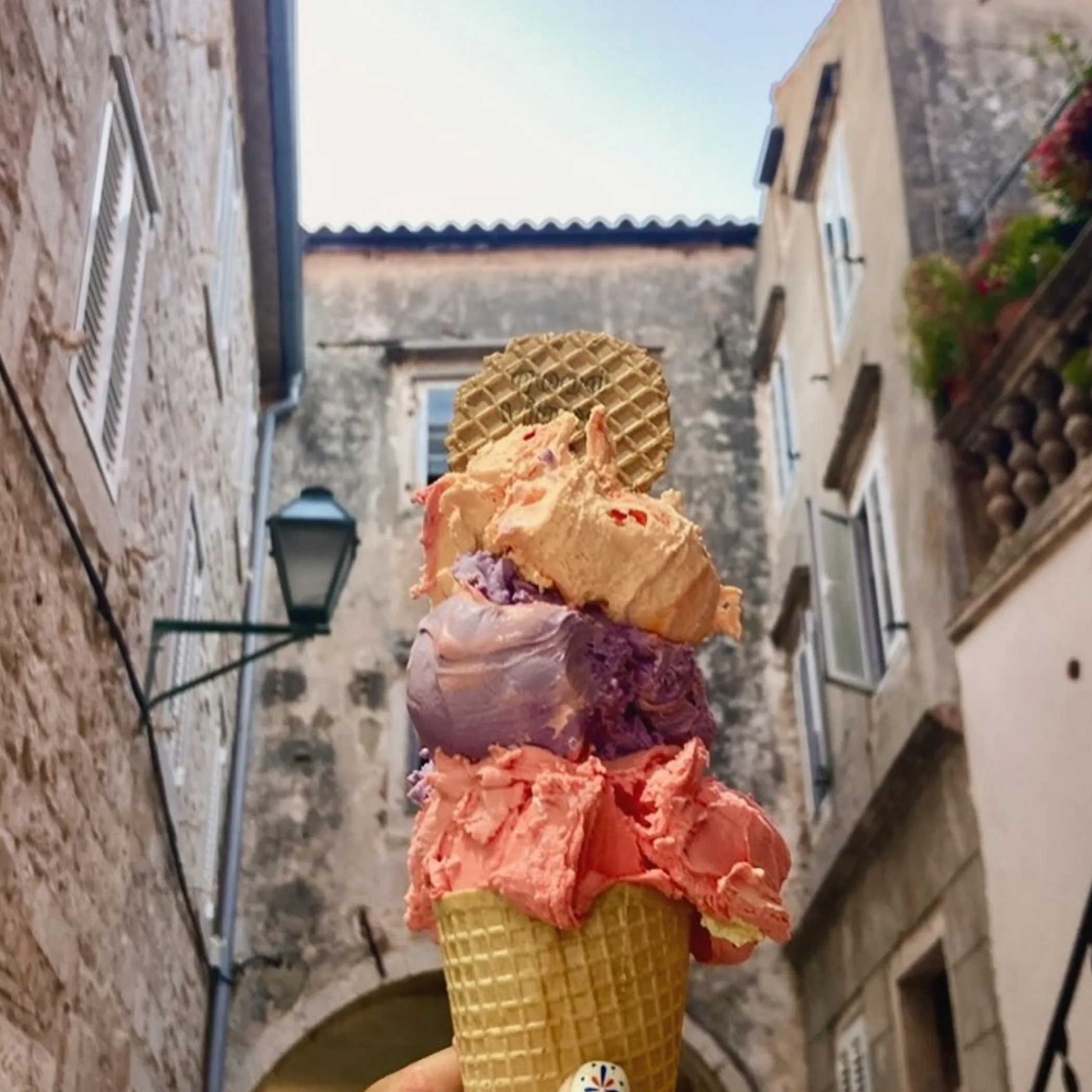 scoops of gelato