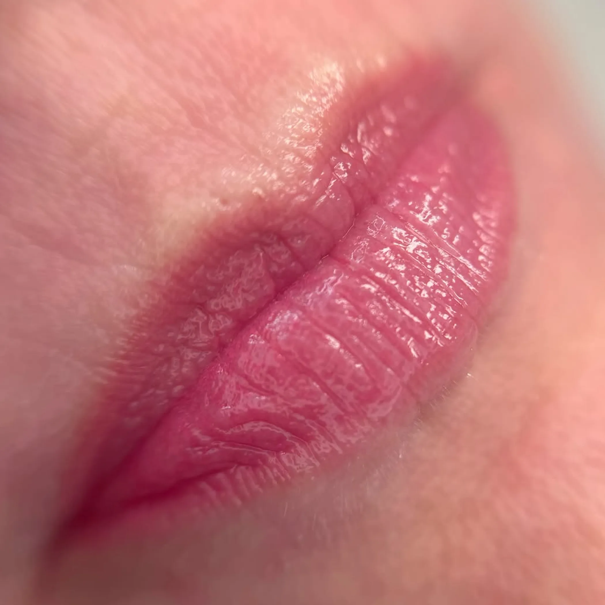 close-up of lips for lip blush tattoo