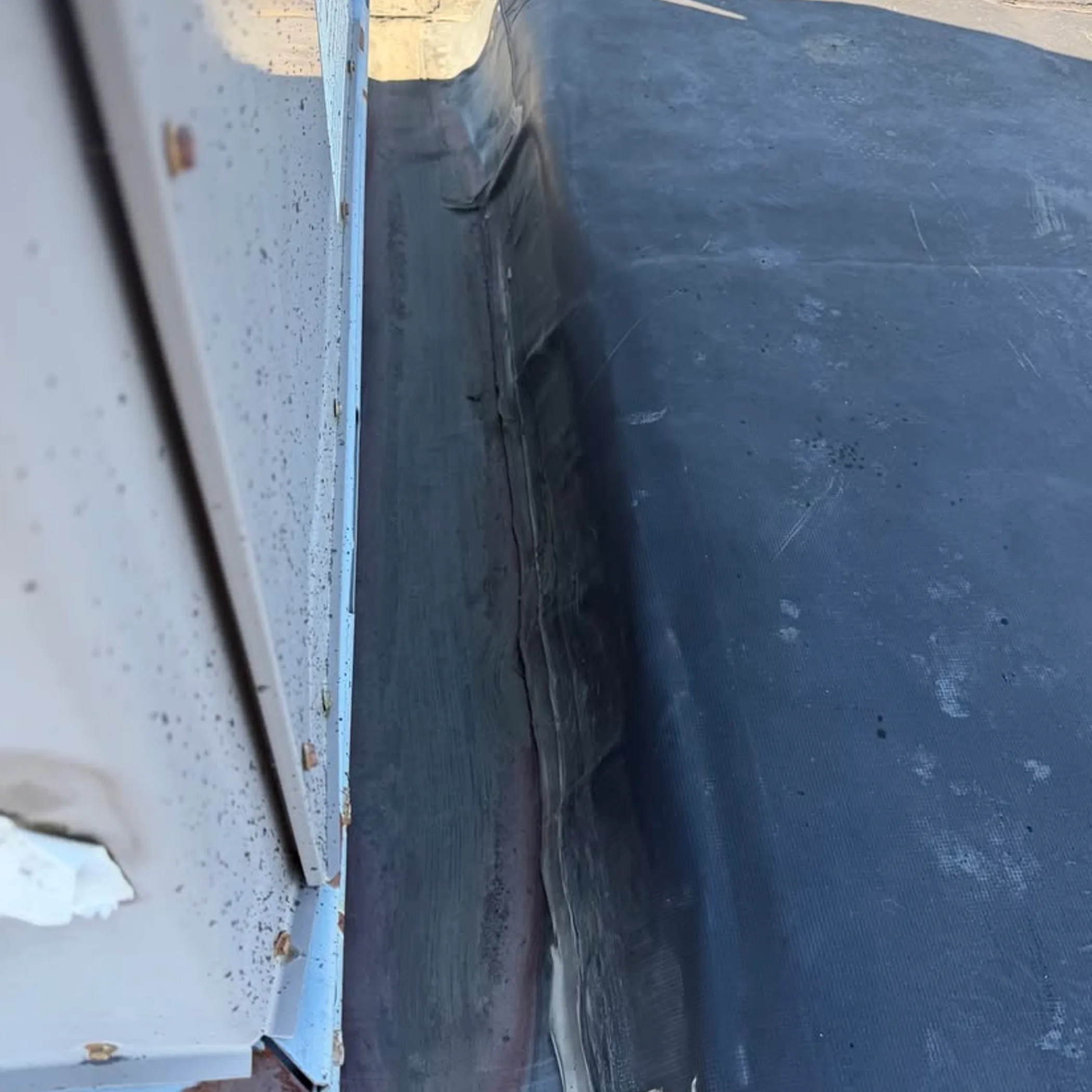 roof seam restoration area