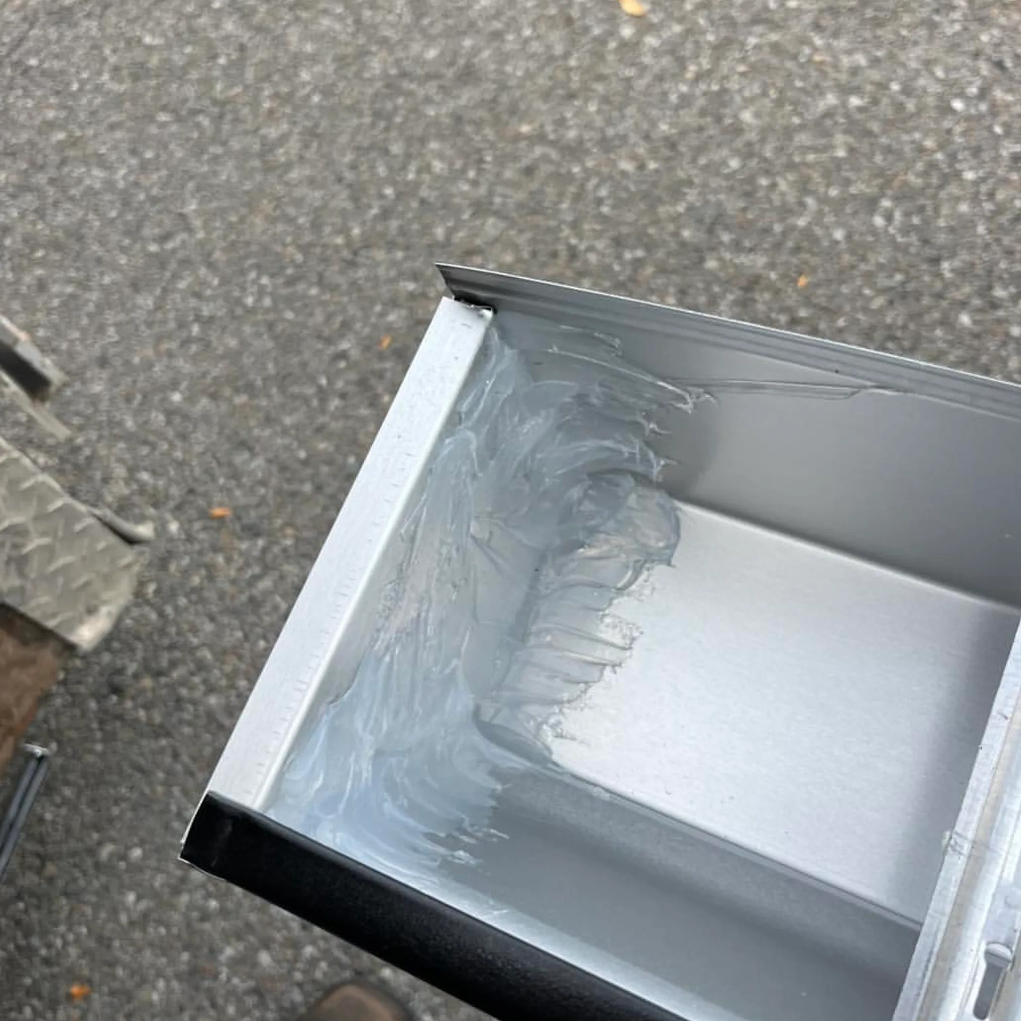 gutter installation work